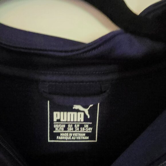 Puma Youth Navy Soccer warm up jacket XL 16-18 - Picture 3 of 3